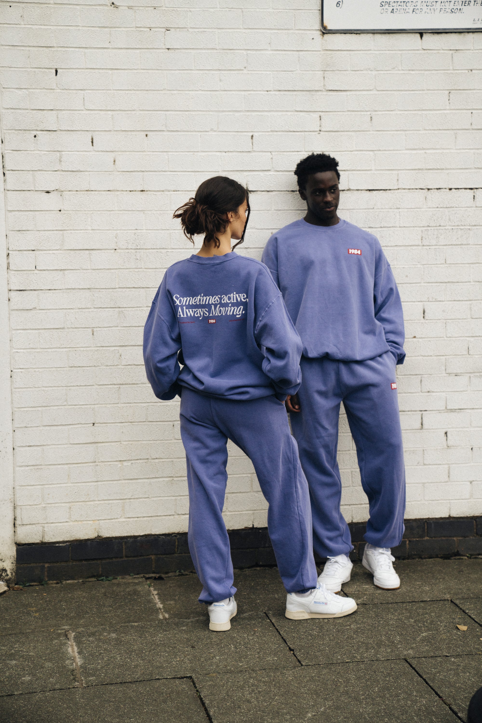 Vice 84 'Always Moving' Sweater & Jogger Set - Vintage Washed