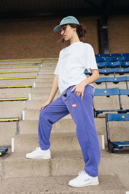 Vice 84 'Always Moving' Vintage Washed Joggers - Violet