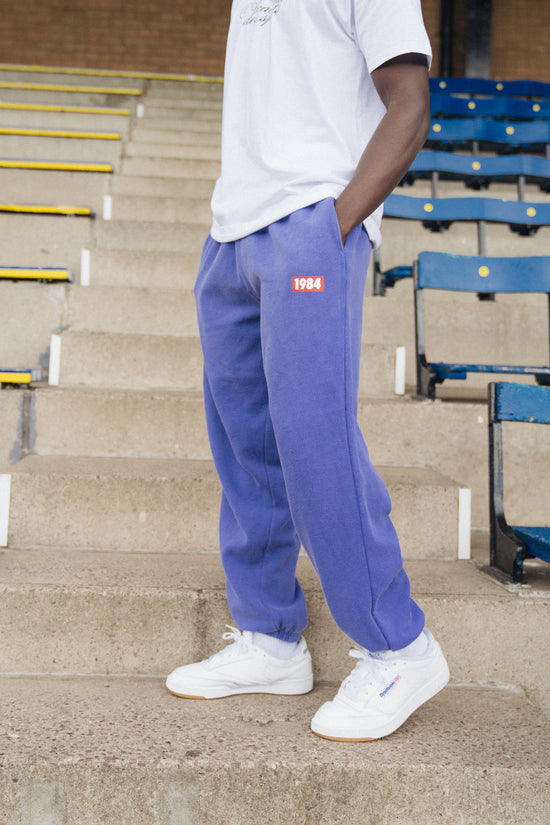 Vice 84 'Always Moving' Vintage Washed Joggers - Violet