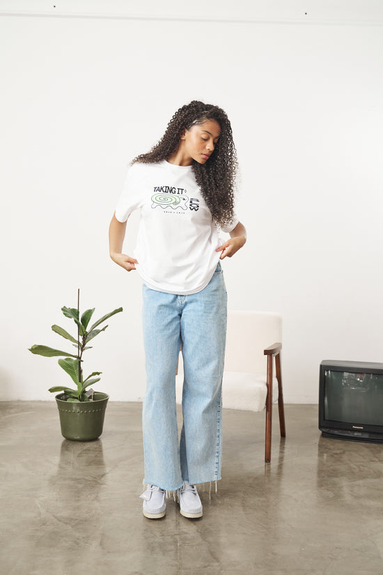 Load image into Gallery viewer, KBAR X UN:IK &amp;#39;Taking It Slow&amp;#39; Tee - White
