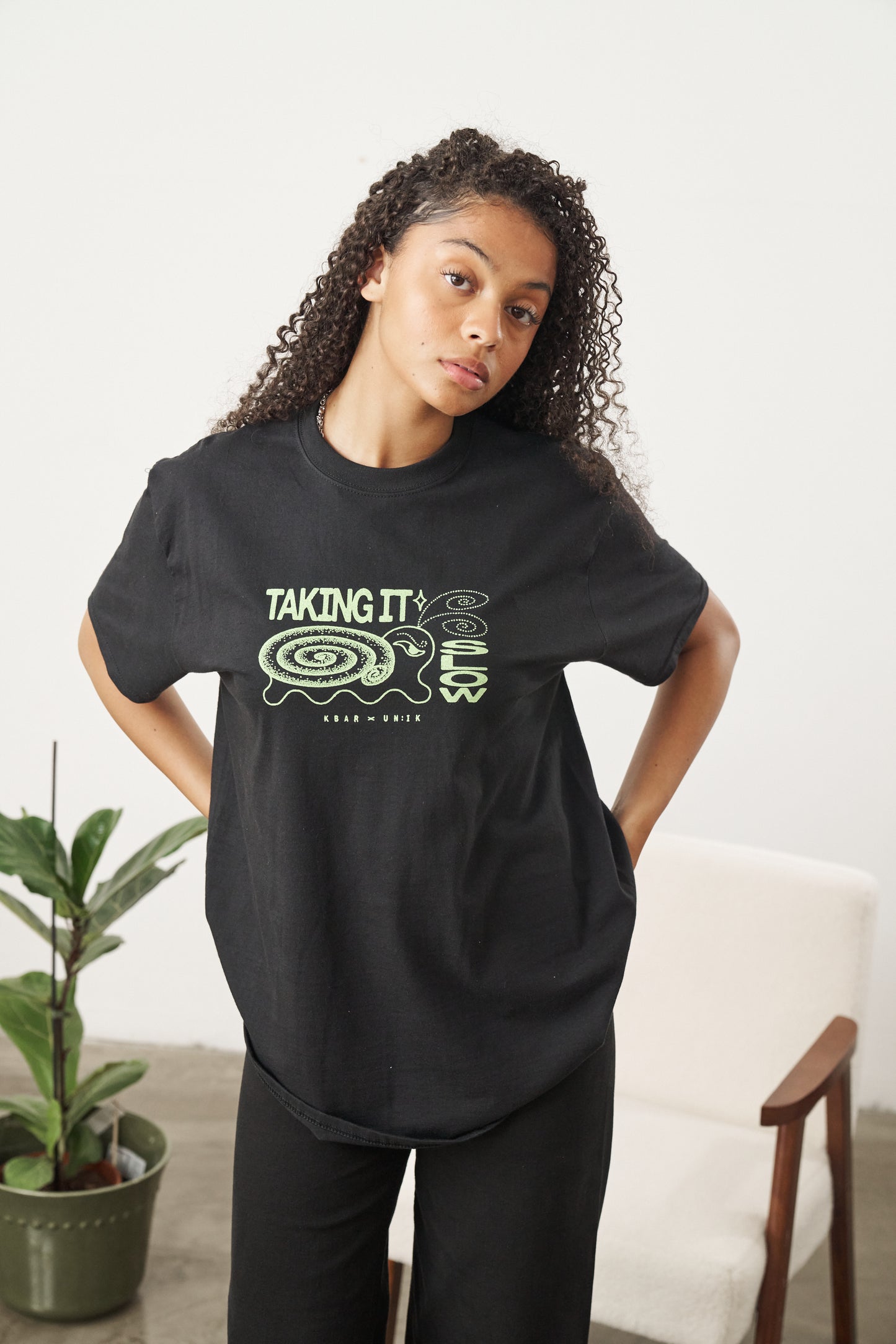 KBAR X UN:IK 'Taking It Slow' Tee - Black