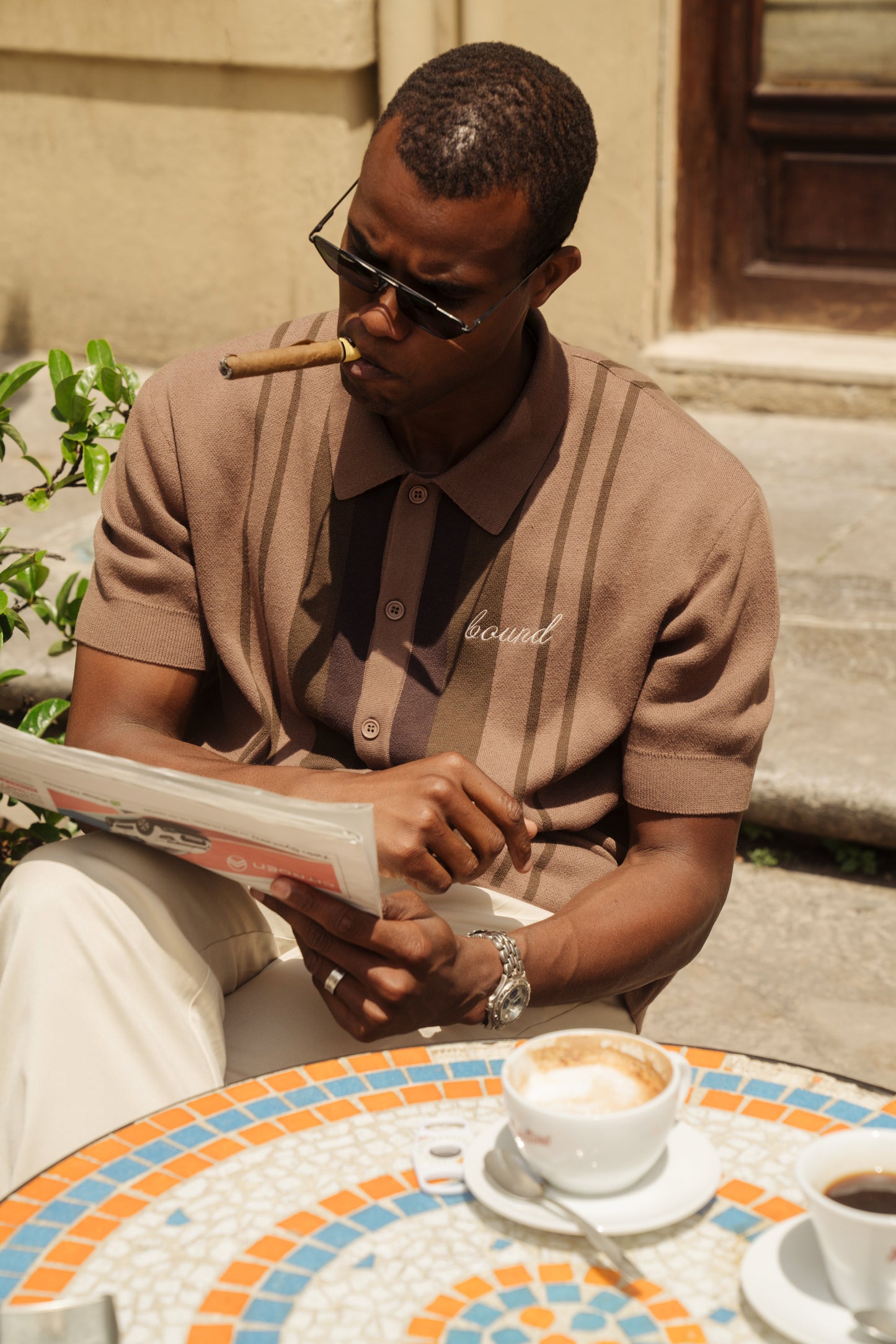 bound 'Bollaro' Knit Polo