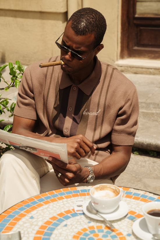bound 'Bollaro' Knit Polo