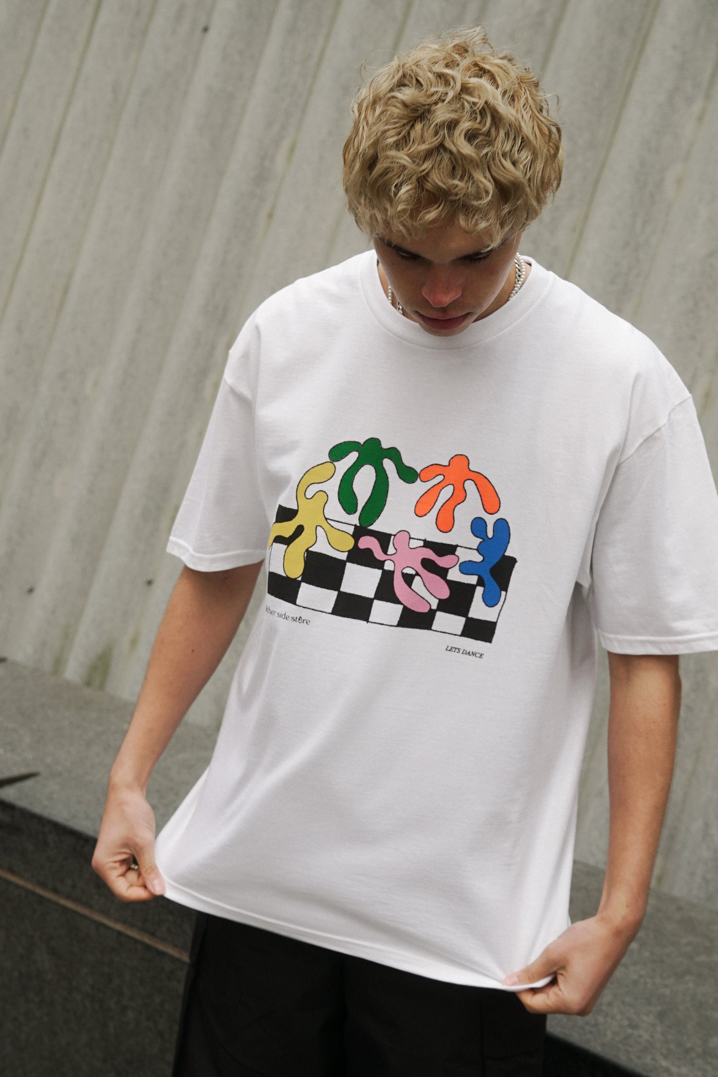 Other Side Store 'Lets Dance' Tee - White