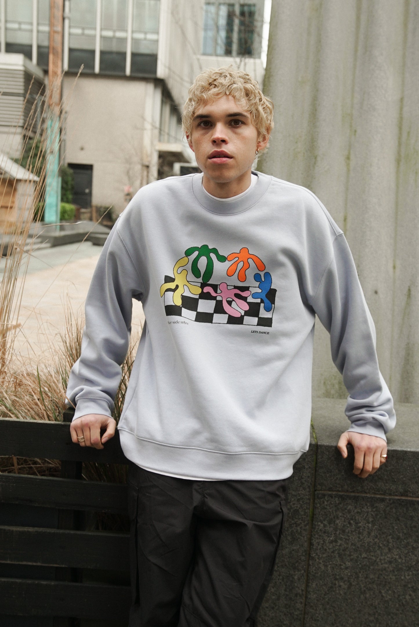 Other Side Store 'Lets Dance' Sweater - Powder Blue