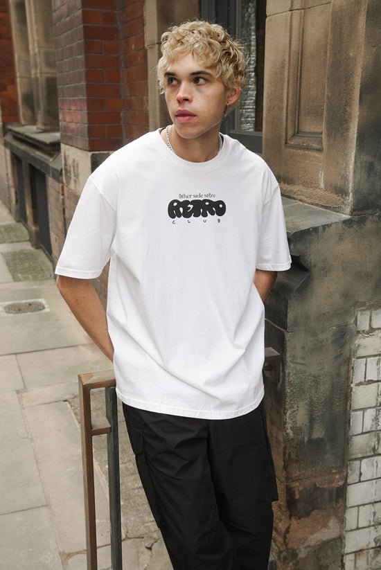 Other Side Store 'Retro Club' Tee - White