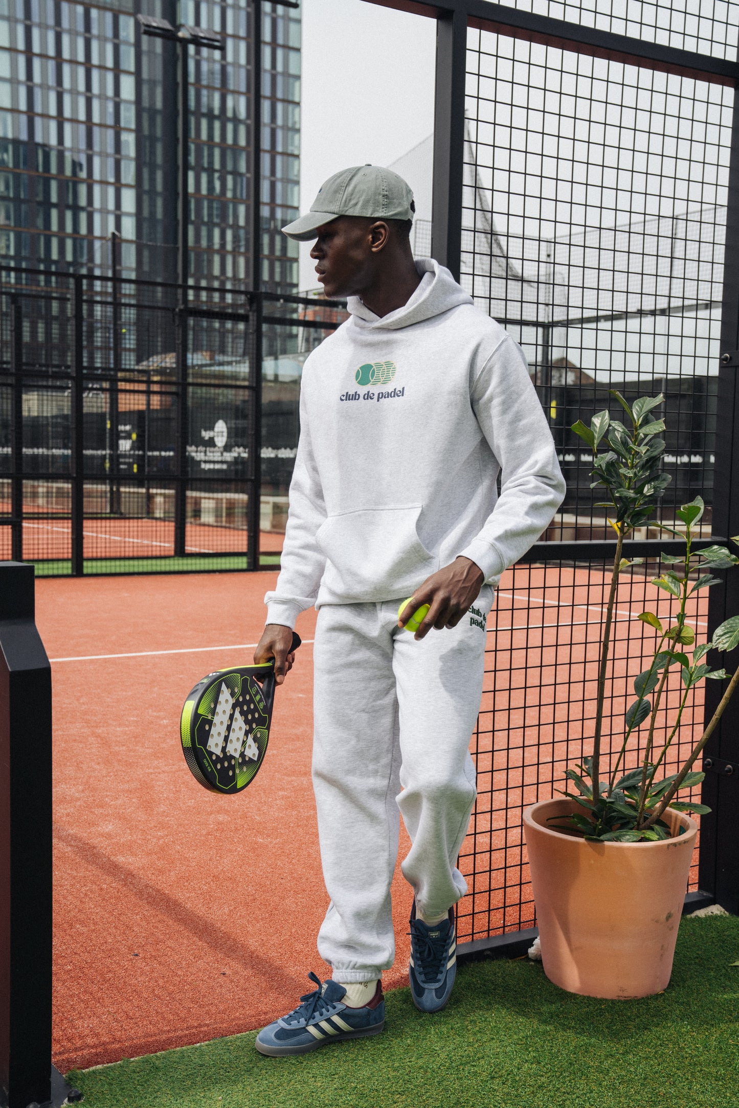 Club de Padel 'Vibora' Hoodie - Ash Grey