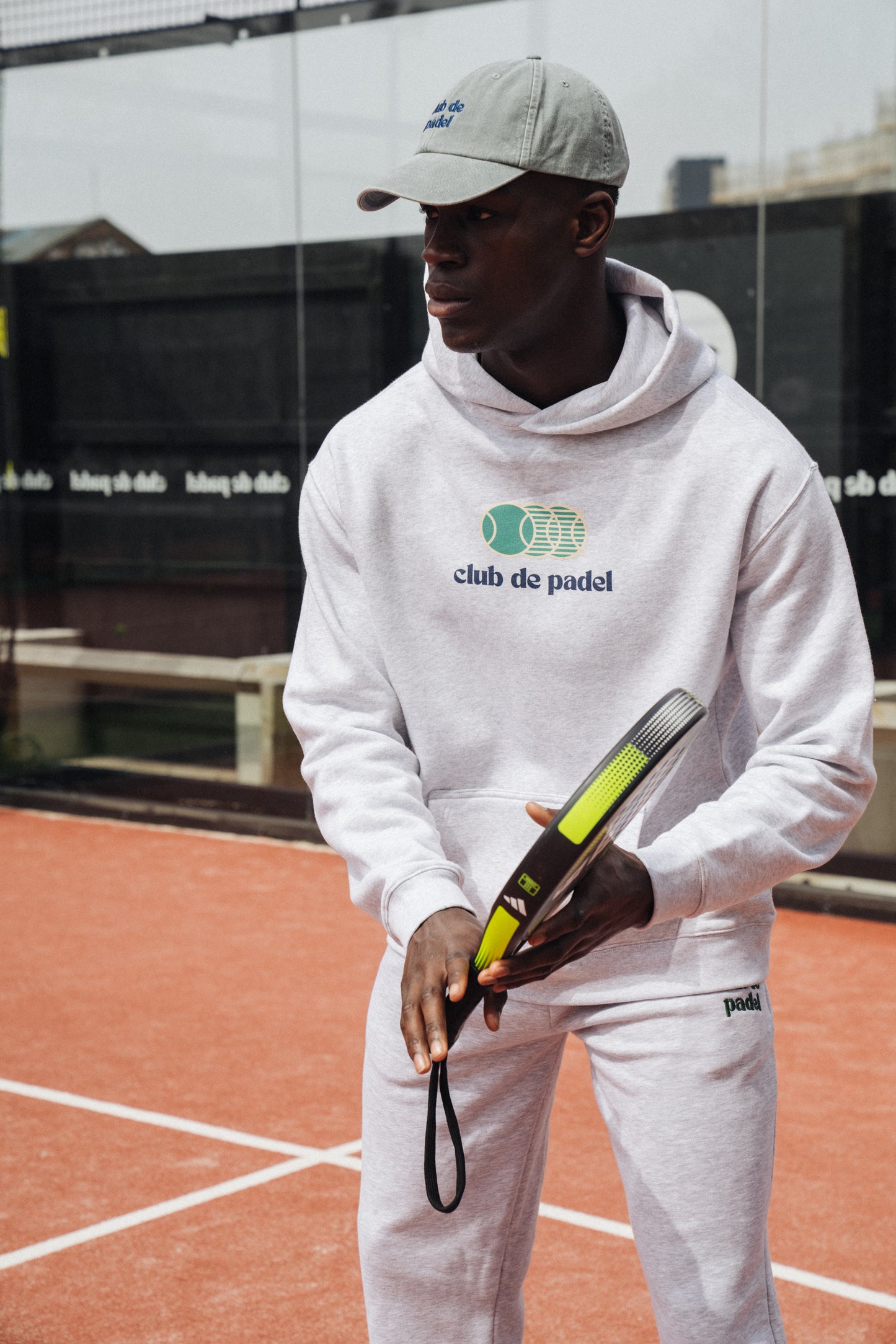 Club de Padel 'Vibora' Hoodie - Ash Grey