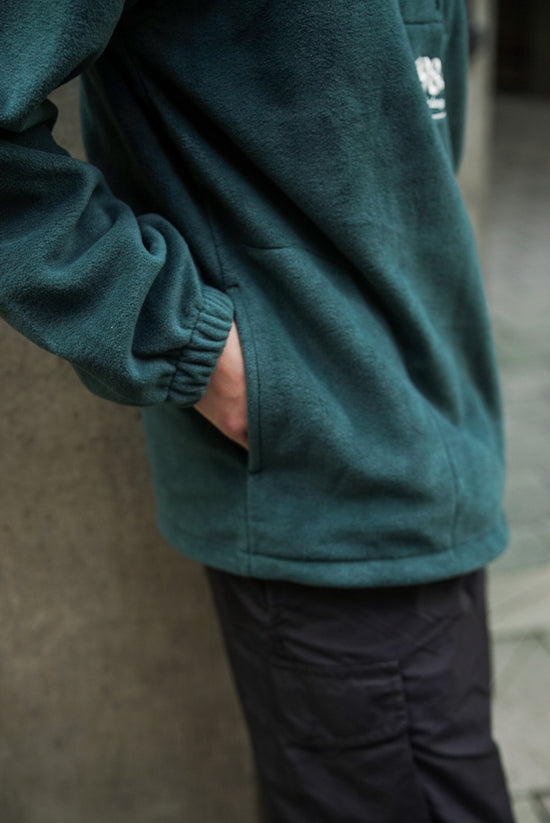 Load image into Gallery viewer, Vice 84 &amp;#39;Disc&amp;#39; Fleece 1/2 Zip Pullover - Black / Navy / Forest Green

