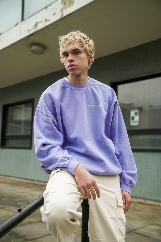 Vice 84 'Classics' Vintage Washed Sweater - Orchid