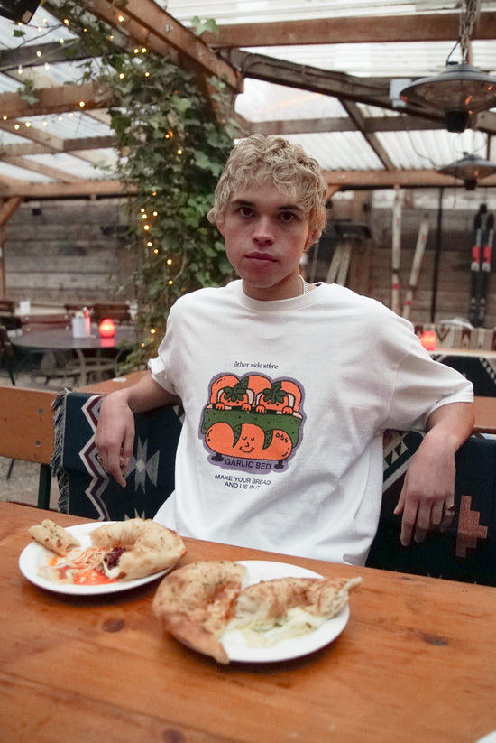 Other Side Store 'Garlic Bed' Tee - White