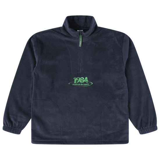 Vice 84 'Disc' Fleece 1/2 Zip Pullover - Black / Navy / Forest Green