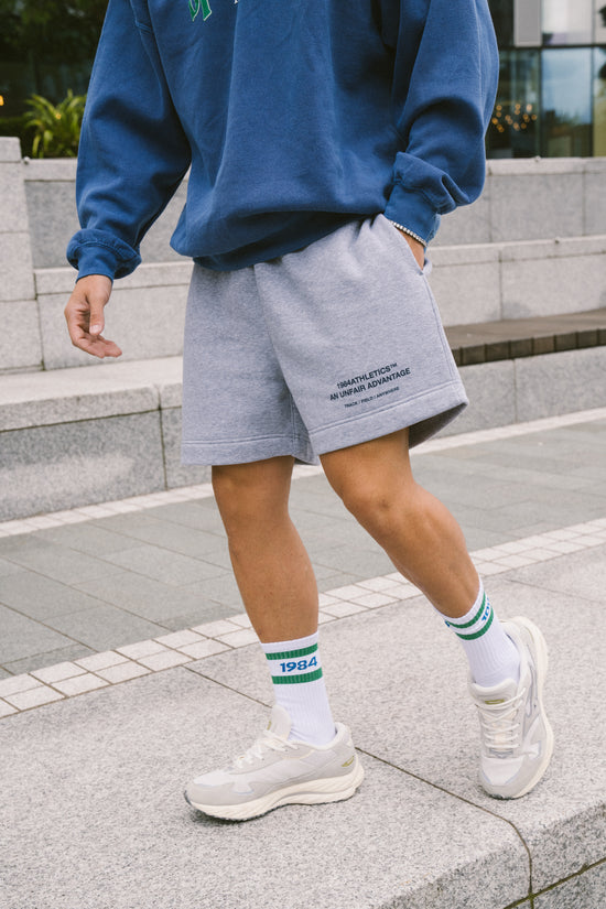 Vice 84 'Athletics' Jogger Shorts - Grey