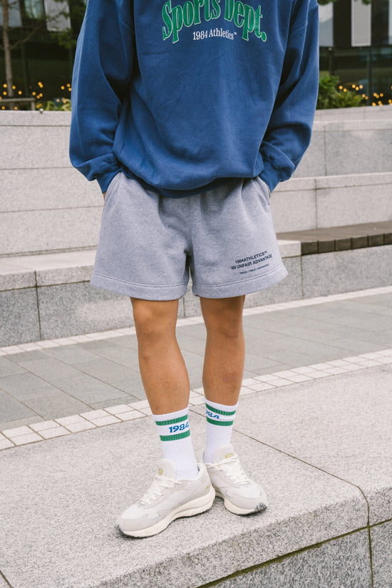 Vice 84 'Athletics' Jogger Shorts - Grey