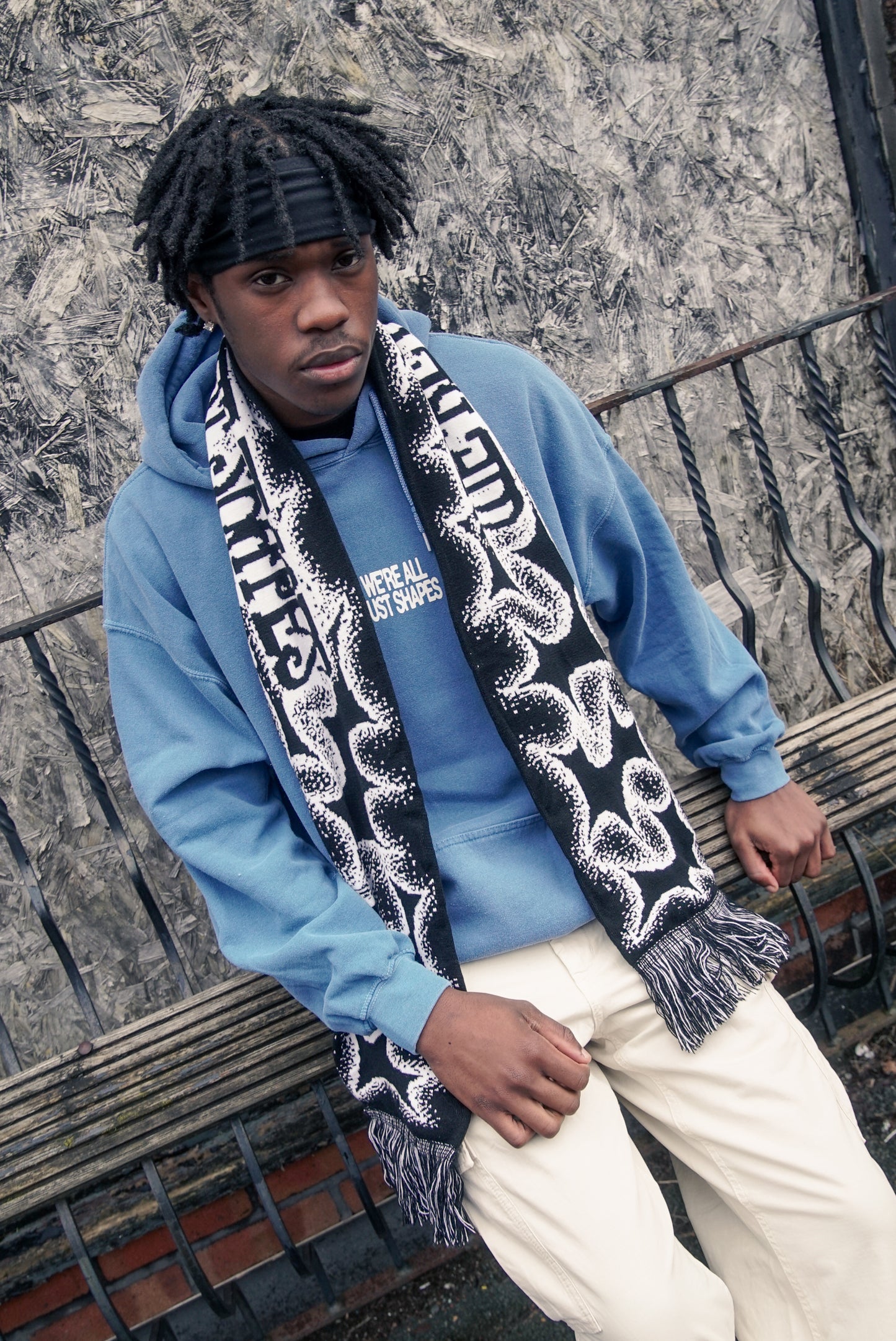 KBAR X UN:IK 'Shapes' Scarf - Black
