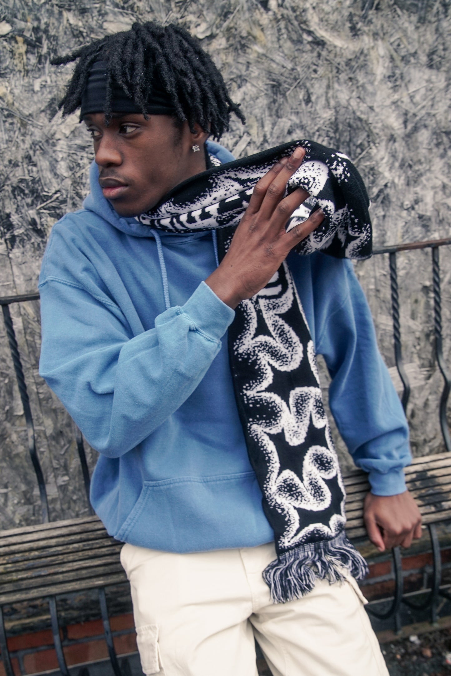 KBAR X UN:IK 'Shapes' Scarf - Black