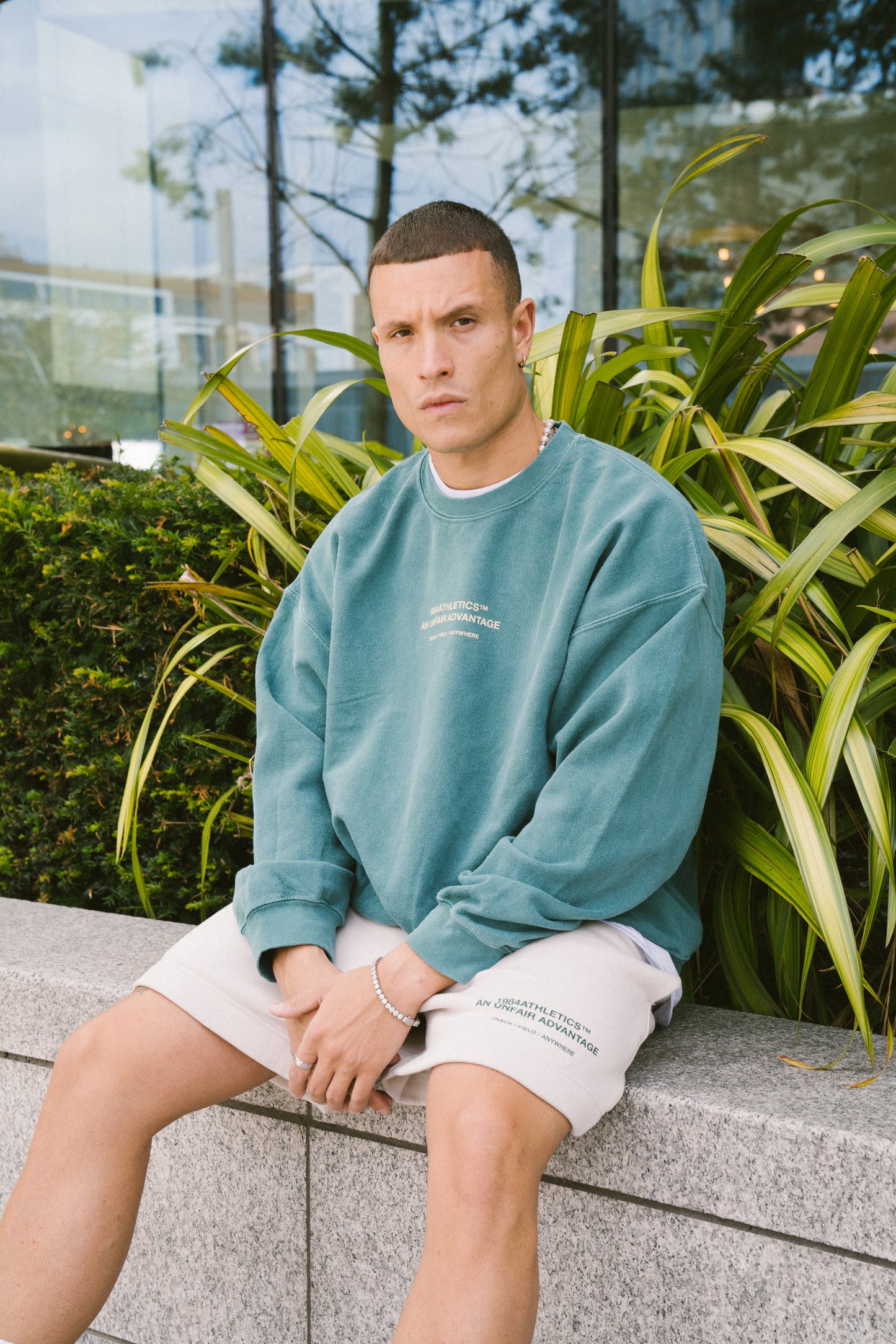 Vice 84 'Athletics' Vintage Washed Sweater Emerald Green – UN:IK