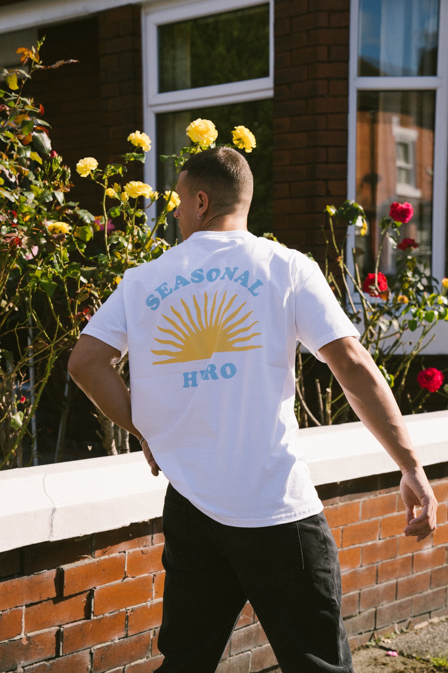 Seasonal Hero 'Morning Sun' Tee - White