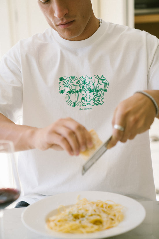 Other Side Store 'Pasta Club' Tee - White