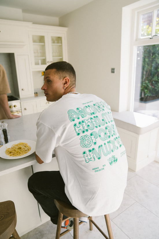 Other Side Store 'Pasta Club' Tee - White