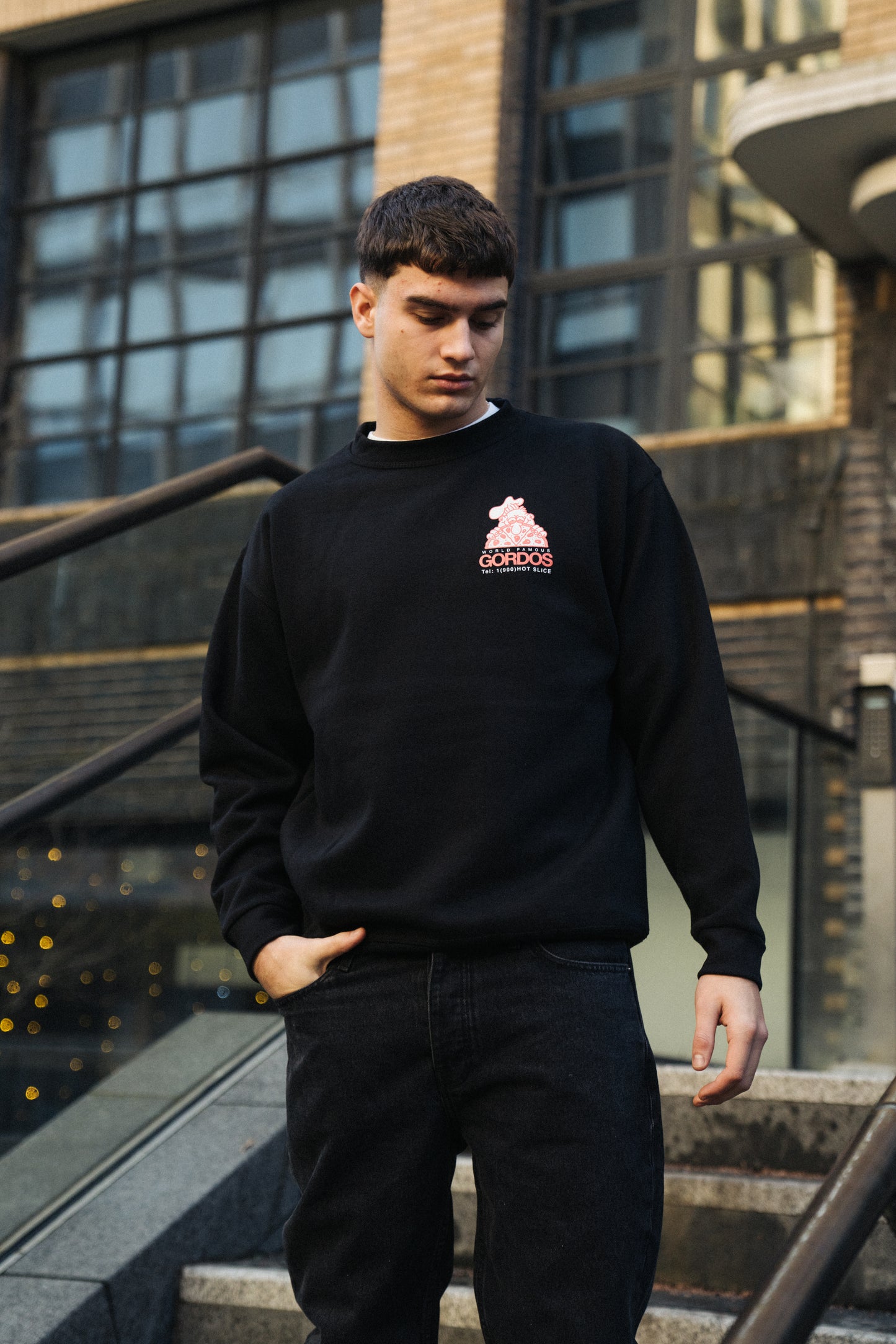 World Famous Gordos 'Gordos' Sweater - Black