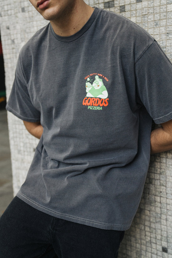 Gordos Pizzeria 'Legalize Marinara' Vintage Washed Tee - Black