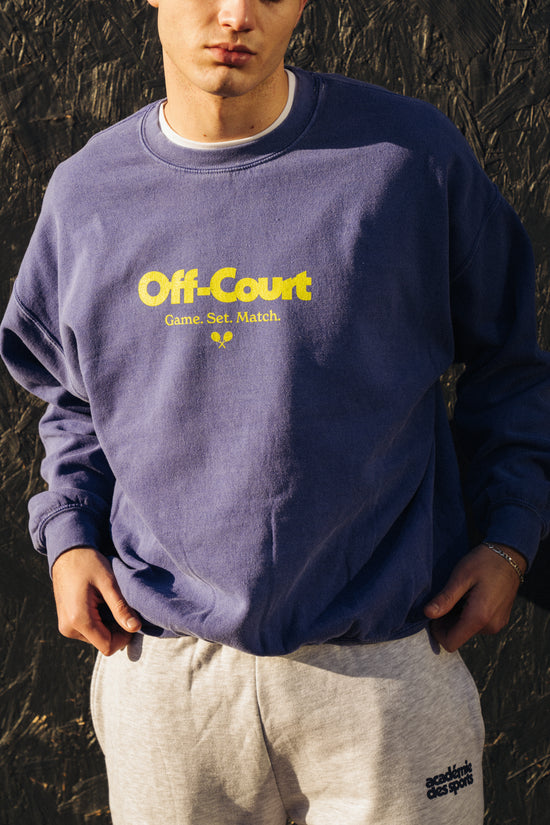 Vice 84 'Off-Court GSM' Vintage Washed Sweater - Purple