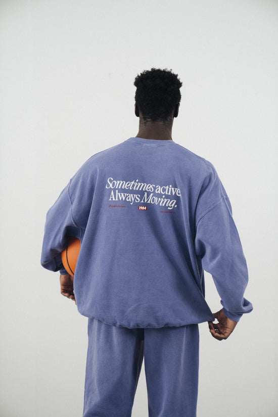 Vice 84 'Always Moving' Vintage Washed Sweater - Violet