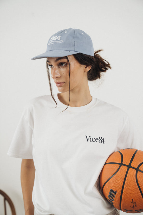 Vice 84 'Disc' Retro 6 Panel Dad Cap - Blue