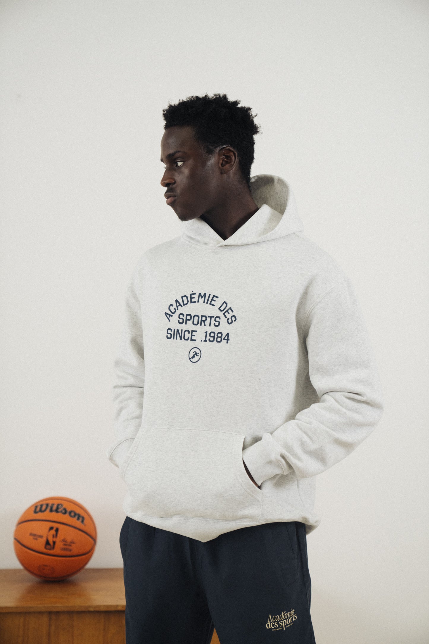 Sports grey hoodie best sale