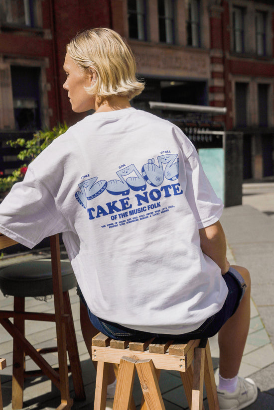 Other Side Store 'Take Note' Tee - White