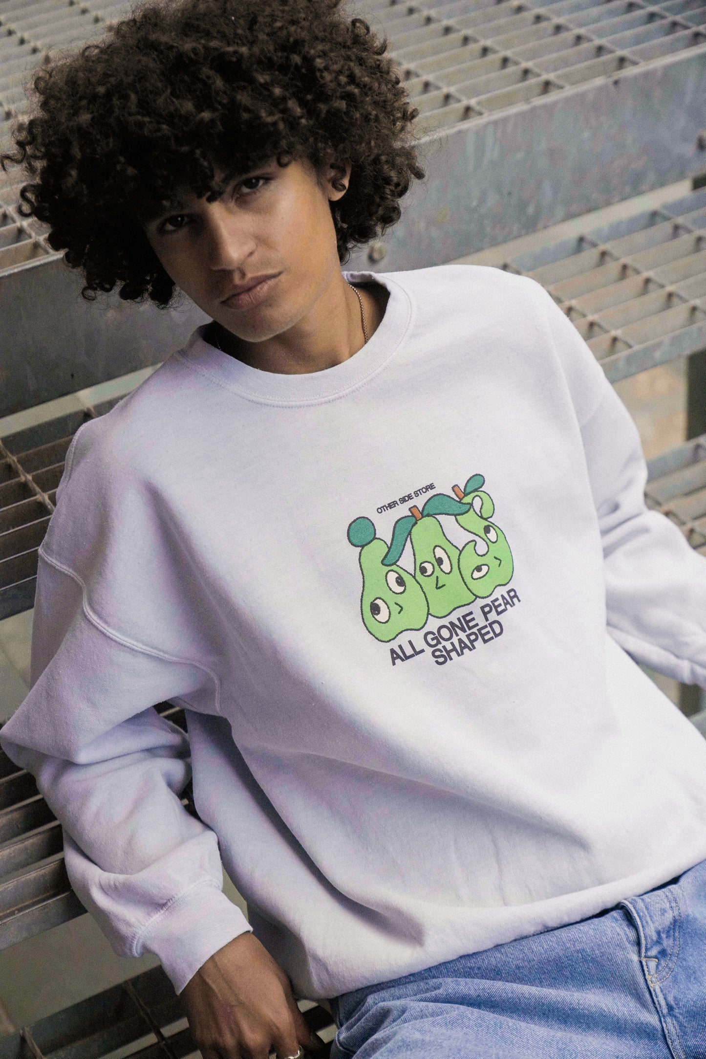 Other Side Store 'Pear Shaped' Sweater - Vintage Washed Grey