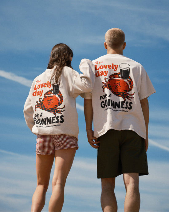 Load image into Gallery viewer, Guinness x UN:IK &amp;#39;Crab&amp;#39; Vintage Washed Tee - Sand
