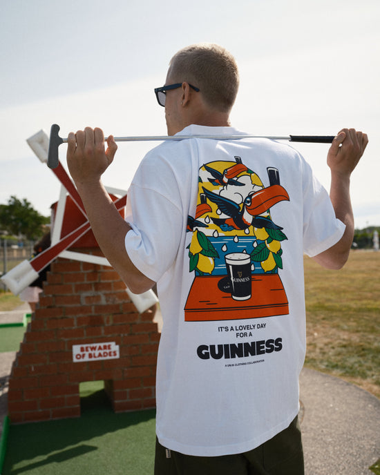Load image into Gallery viewer, Guinness x UN:IK &amp;#39;Lovely Drops&amp;#39; Tee - White
