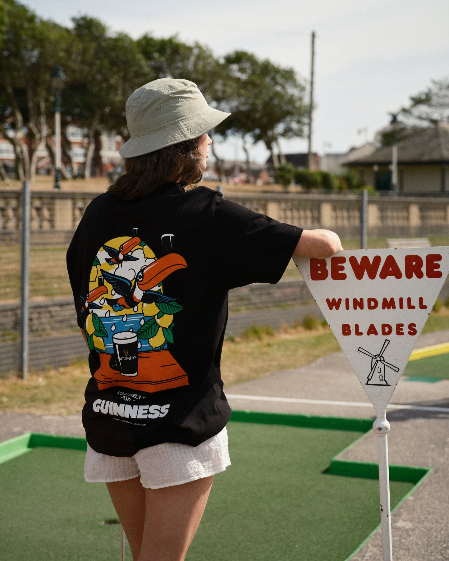 Guinness x UN:IK 'Lovely Drops' Tee & Print Bundle - Black