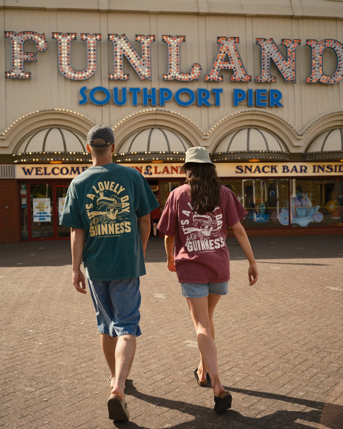 Guinness x UN:IK 'Football Toucan' Vintage Washed Tee - Green