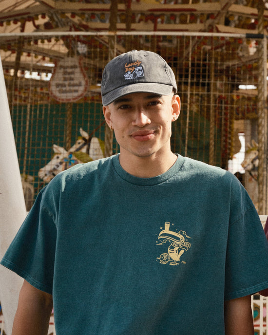 Load image into Gallery viewer, Guinness x UN:IK &amp;#39;Cheers&amp;#39; Vintage Washed Cap - Black
