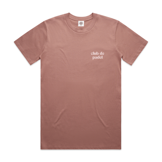 Club de Padel Logo Tee - Dusty Pink