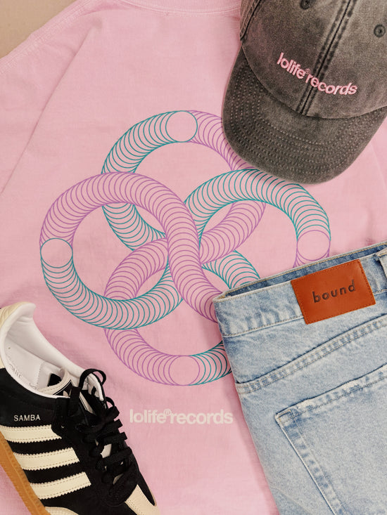 LOLiFE 'Records' Vintage Washed Cap - Black