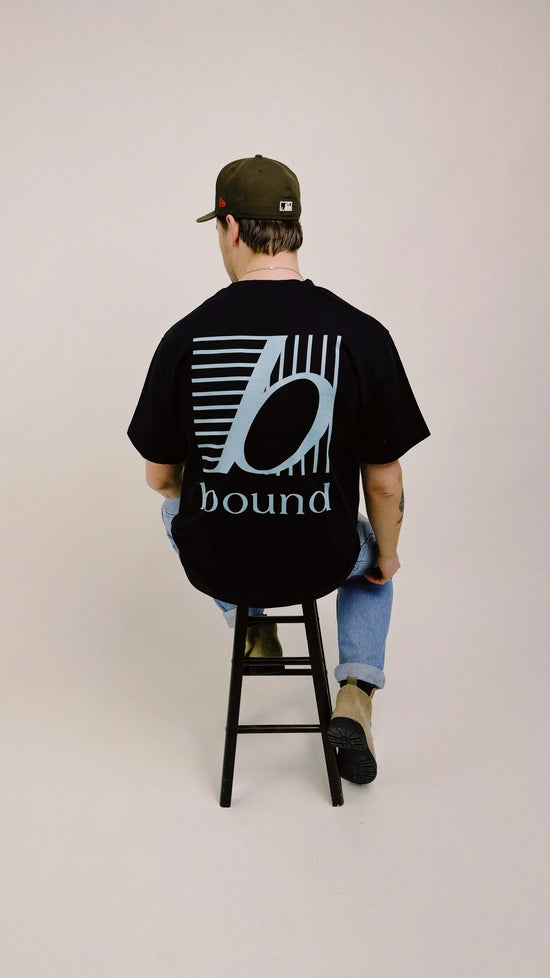 bound 'Grid' Heavy Tee - Black