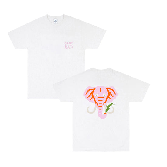 Melé X Club Bad 'Disco Elephant' Tee - White