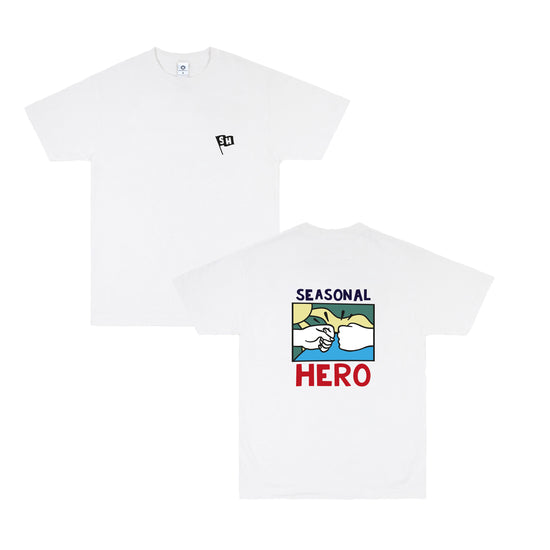 Seasonal Hero 'Flagship' Tee - White