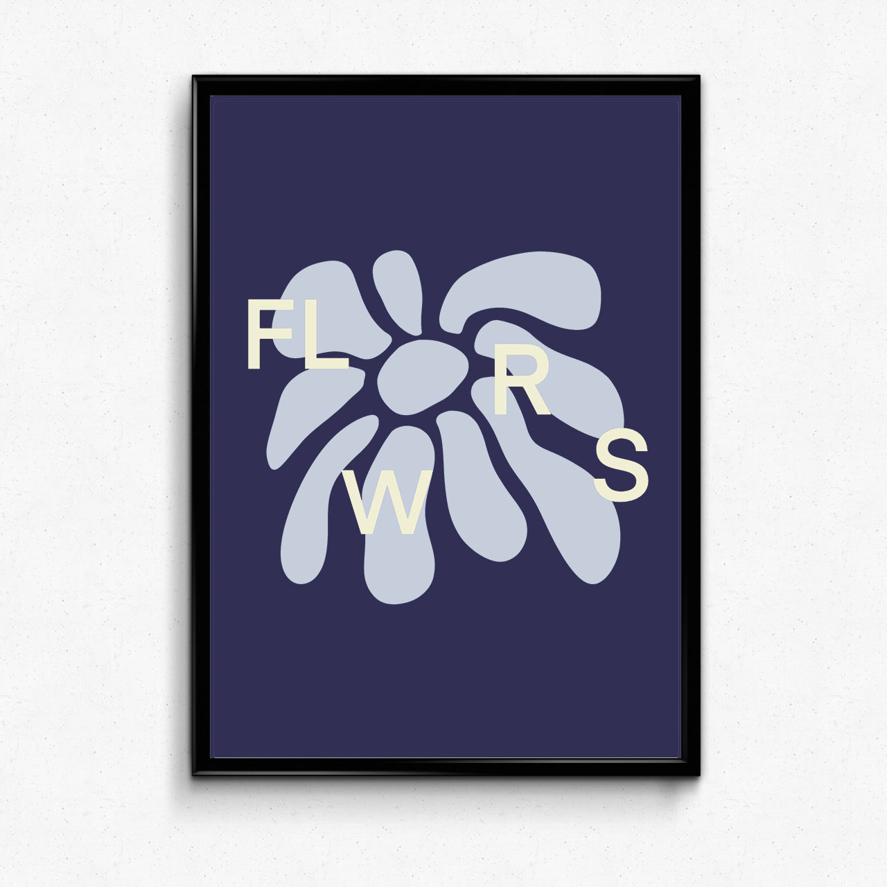 FLWRS Art Print - Navy