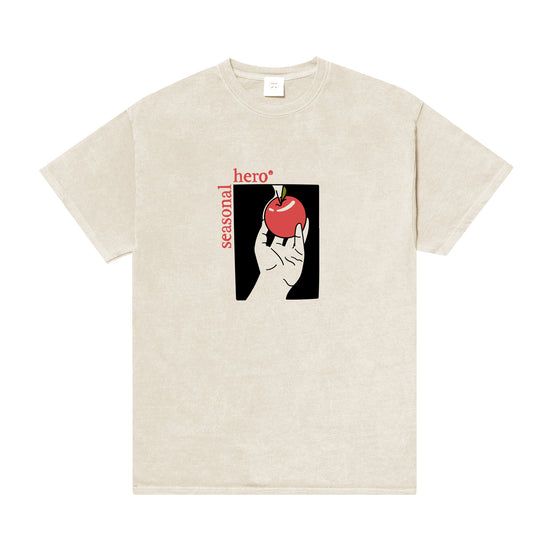 Seasonal Hero 'Forbidden Fruit' Vintage Washed Tee - Beige