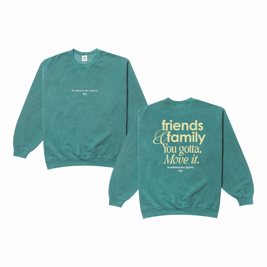 Load image into Gallery viewer, Vice 84 &amp;#39;Friends &amp;amp; Family&amp;#39; Vintage Washed Sweater - Green
