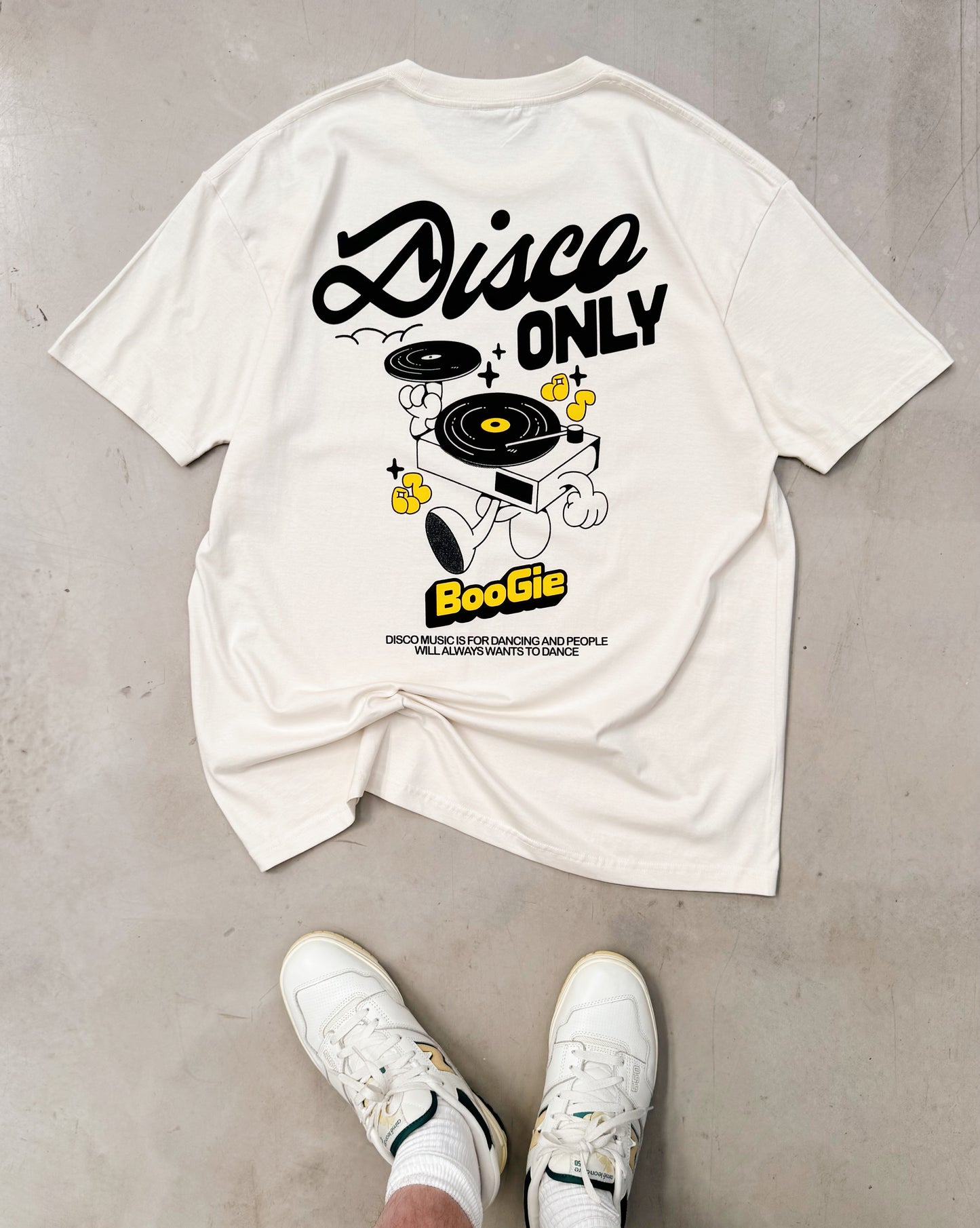 DISCO ONLY 'Time To Boogie' Tee - Ecru