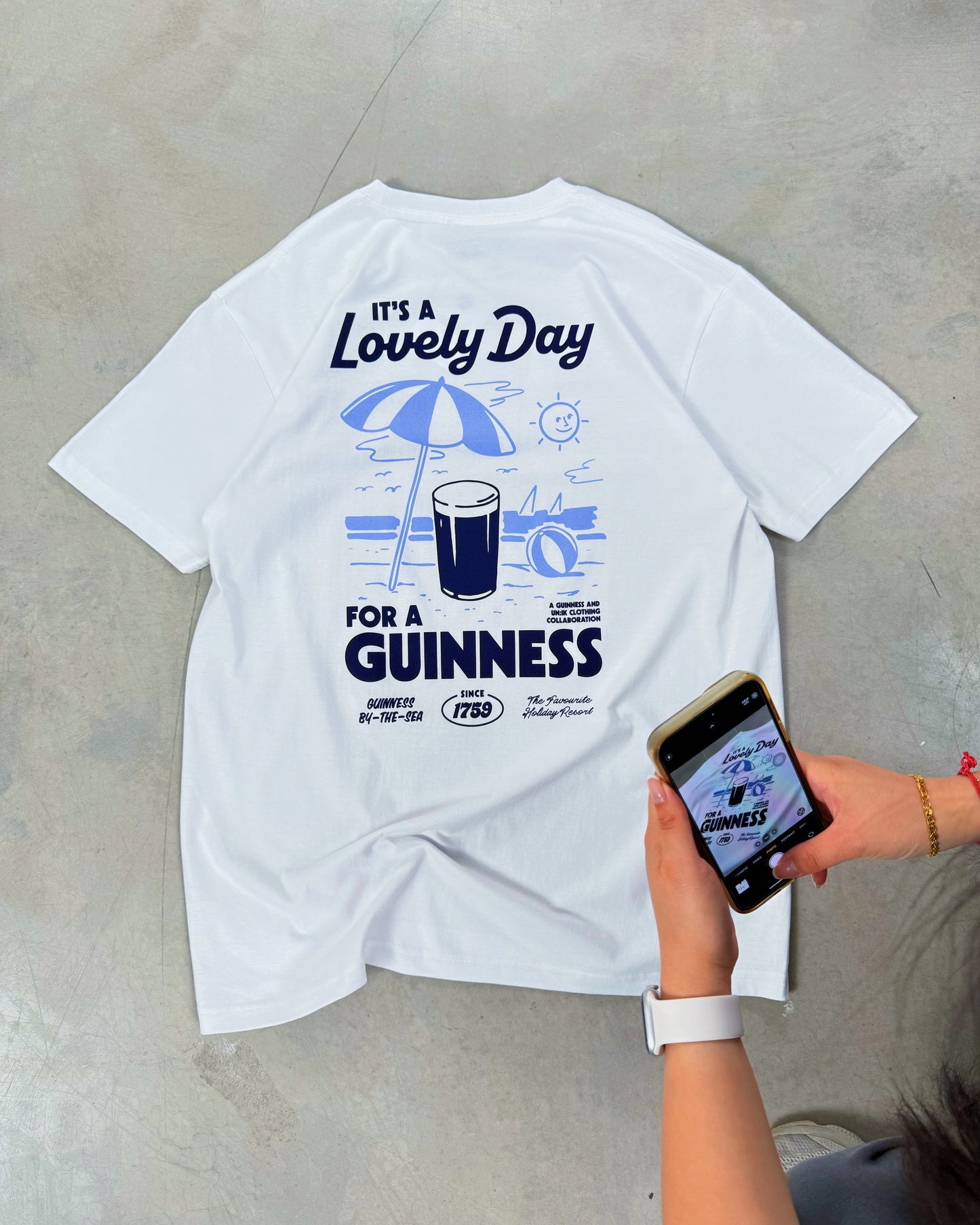 Guinness x UN:IK 'Summers Day' Tee - White