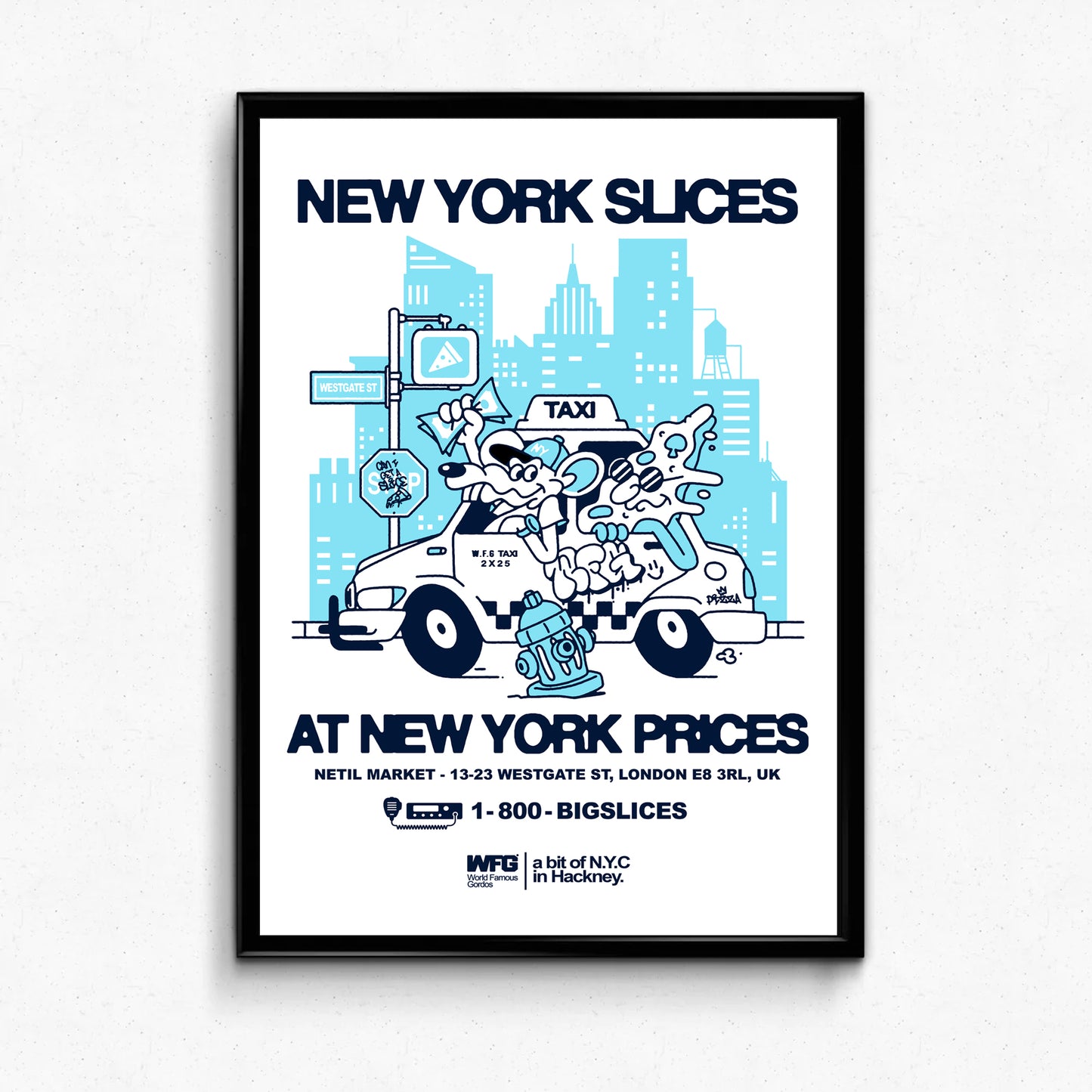 World Famous Gordos 'NYC Slices' Art Print