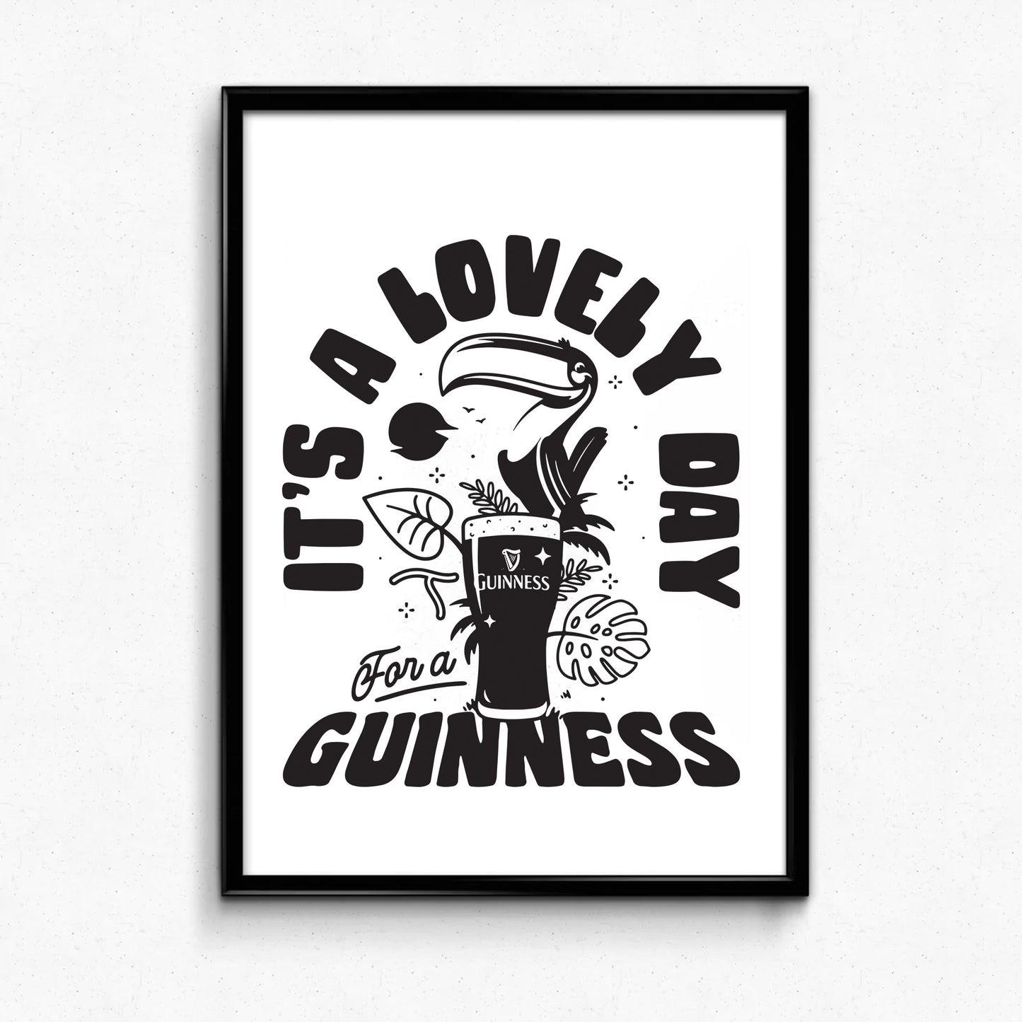 Guinness x UN:IK 'Jungle' Print - White