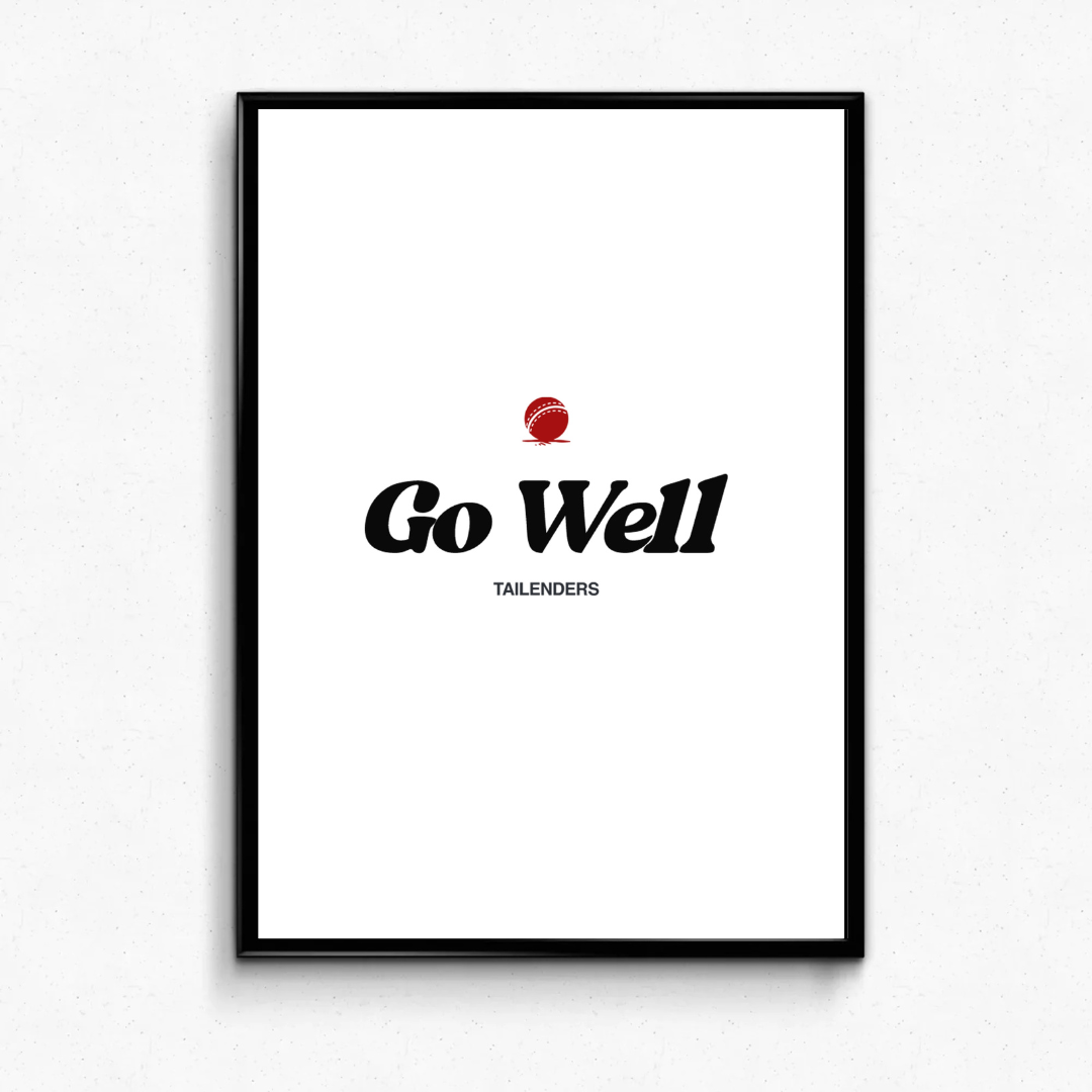 Tailenders 'Go Well' Art Print - White – UN:IK Clothing